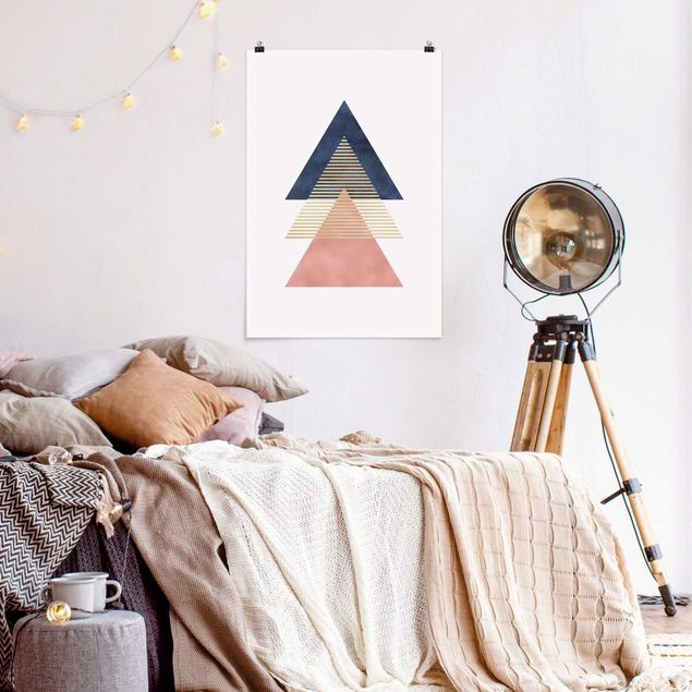 Wandbilder Abstrakt Drei Dreiecke