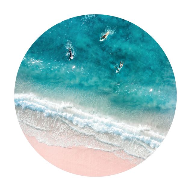 Gal Design Kunstdrucke Drei Surfer paddeln zum Ufer