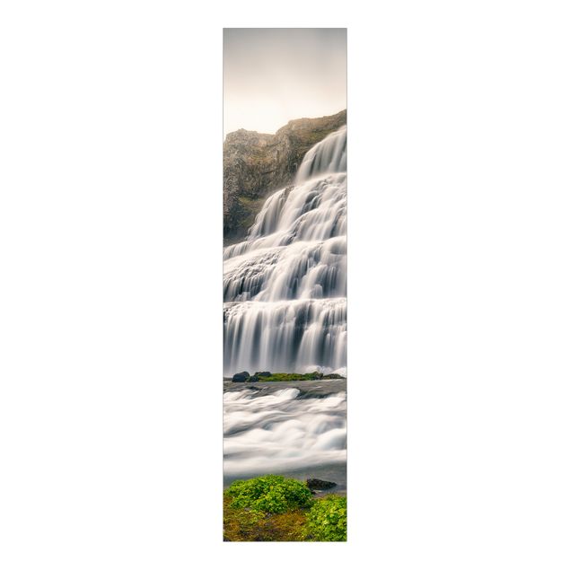 Schiebegardine Wald Dynjandi Wasserfall