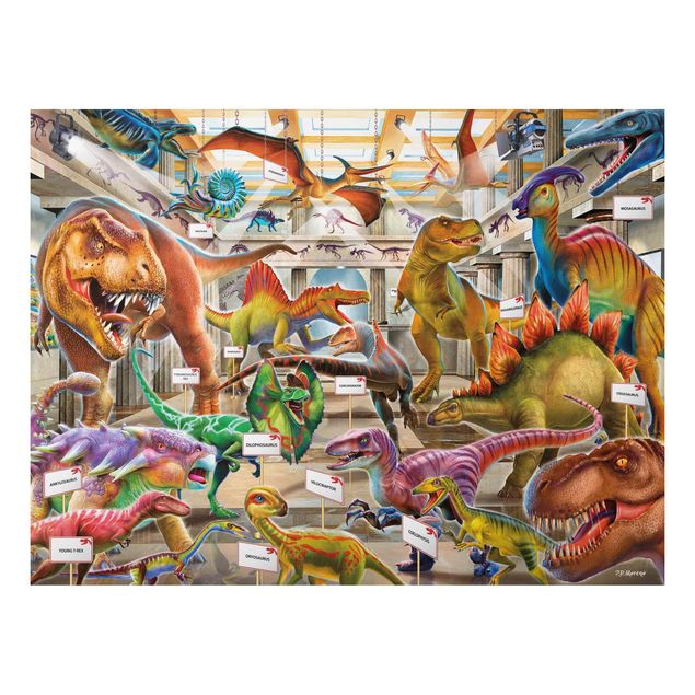 Wandbilder Modern Dinosaurier im Naturkundemuseum