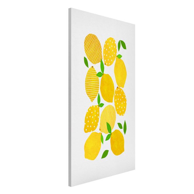 Küche Dekoration Zitronen mit Punkten