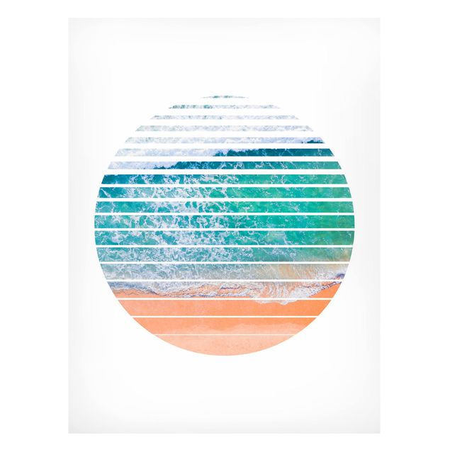 Wandbilder Landschaften Ozean im Kreis