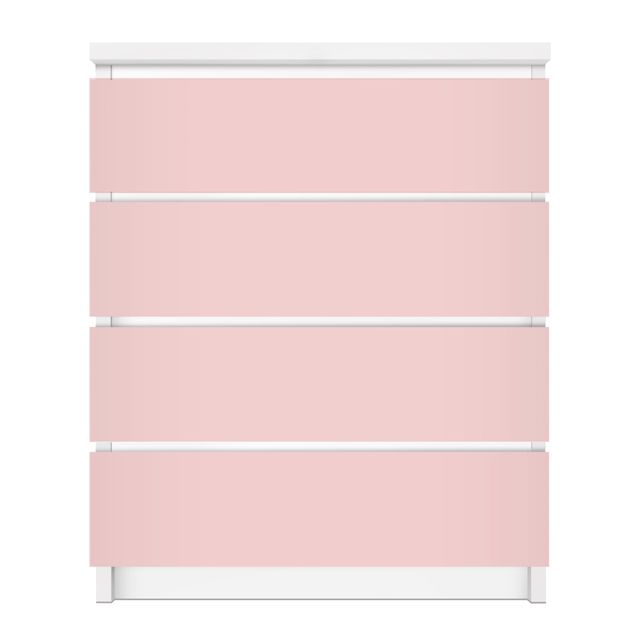 Möbelfolie für IKEA Malm Kommode - selbstklebende Folie Colour Rose