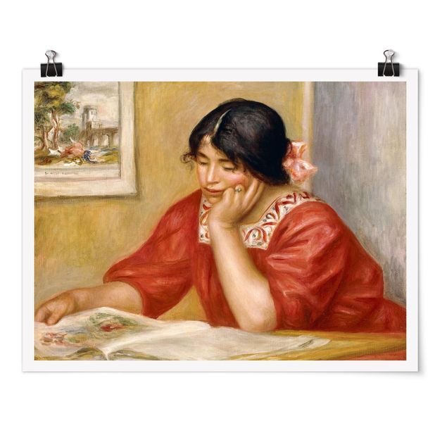 Poster Kunstdruck Auguste Renoir - Leontine beim Lesen