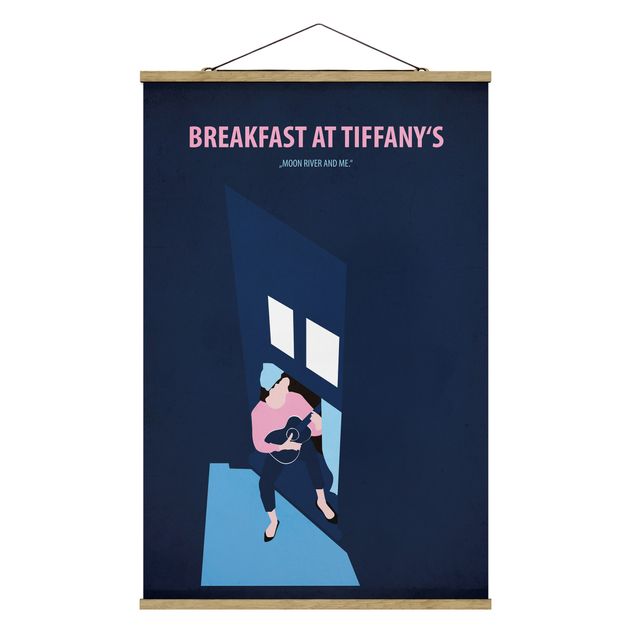 Wandbilder Modern Filmposter Breakfast at Tiffany´s