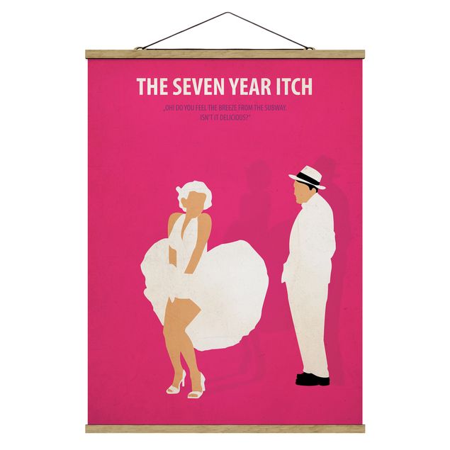 Wandbilder Modern Filmposter The seven year itch