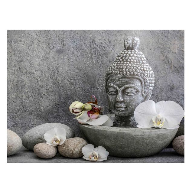Küche Dekoration Zen Buddha, Orchideen und Steine