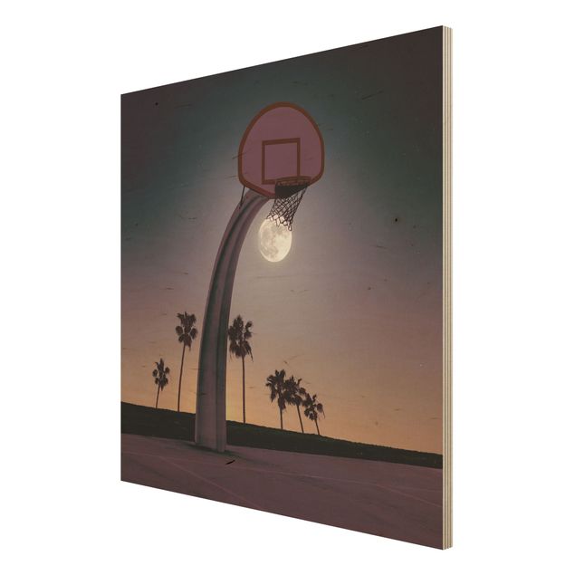 Bilder Basketball mit Mond