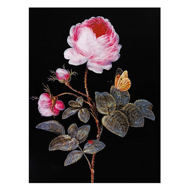 Wandbilder Hunde Barbara Regina Dietzsch - Die hundertblättrige Rose