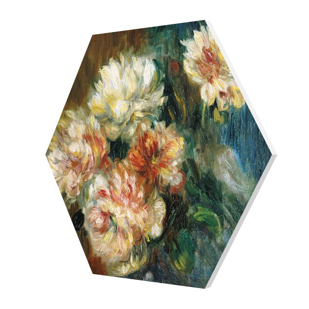 Wandbilder Kunstdrucke Auguste Renoir - Vase Pfingstrosen