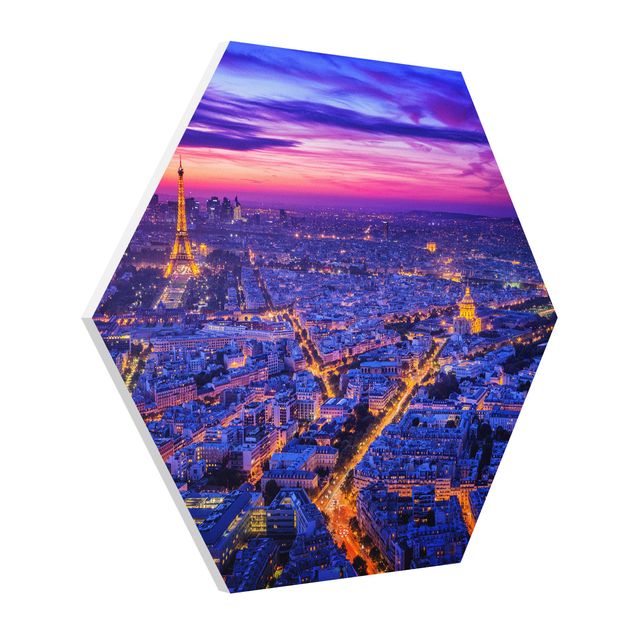 Bilder auf Hartschaumplatte Paris bei Nacht