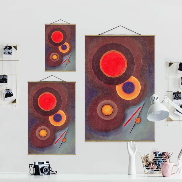 Wandbilder Modern Wassily Kandinsky - Kreise und Linien