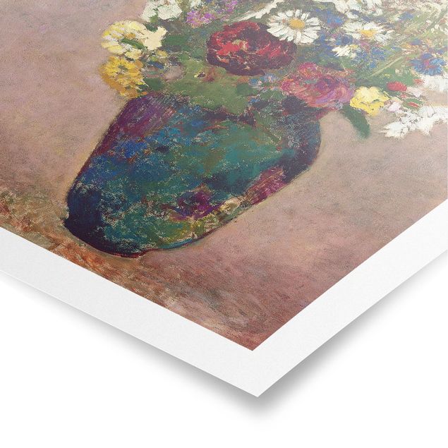 Blumen Poster Odilon Redon - Blumenvase mit Mohn