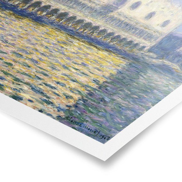 Städteposter Claude Monet - Dogenpalast