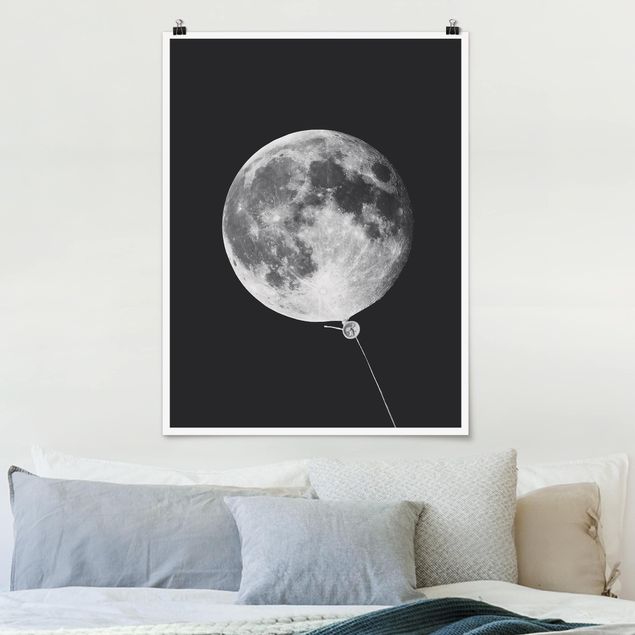 Küchen Deko Luftballon mit Mond