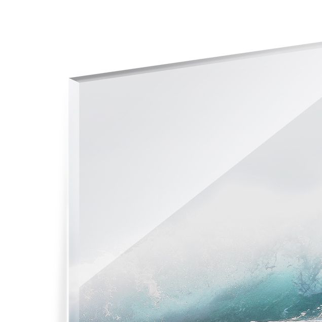 Spritzschutz Glas - Große Welle Hawaii - Querformat 4:3