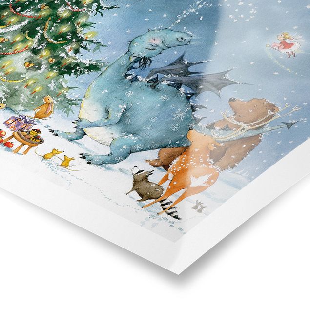 Poster Natur Wassili Waschbär - Das Weihnachtsfest