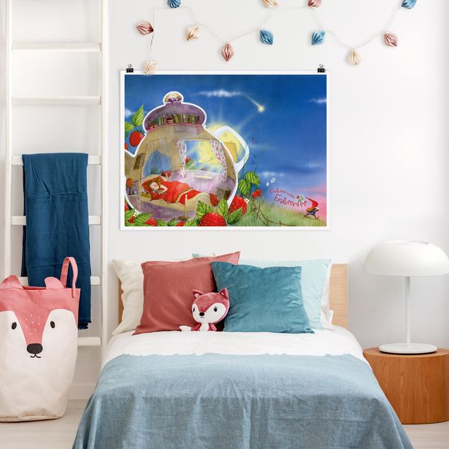 Wandbilder Feen Erdbeerinchen Erdbeerfee - Schlaf gut!
