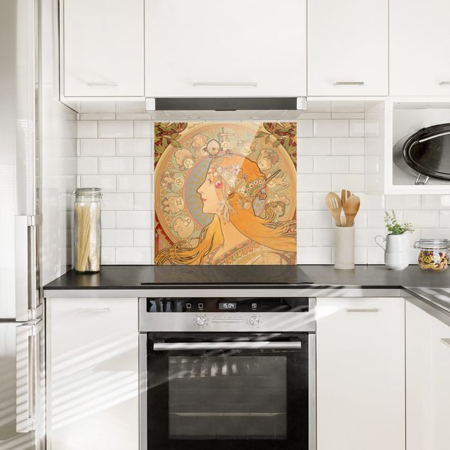 Wanddeko Küche Alfons Mucha - Sternkreiszeichen