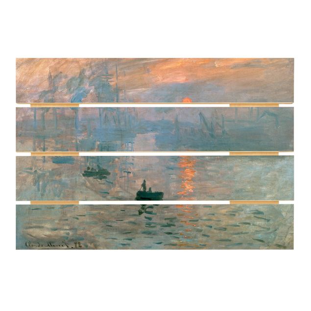 Holzbilder Landschaften Claude Monet - Impression