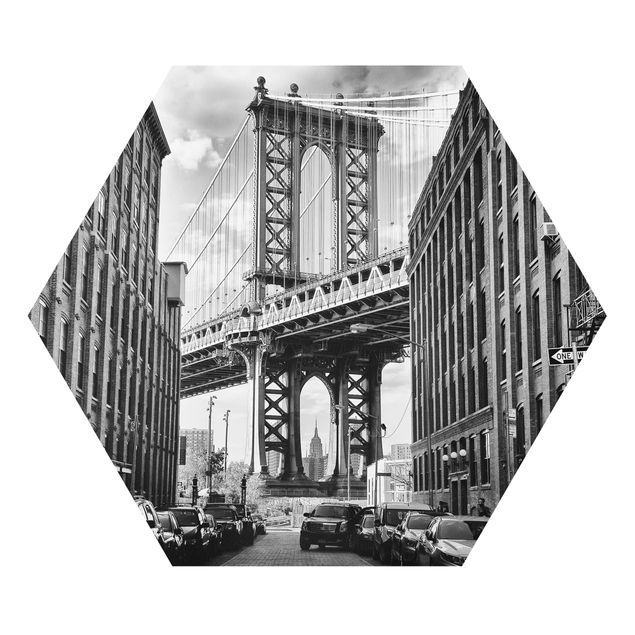 Foto auf Hartschaumplatte Manhattan Bridge in America