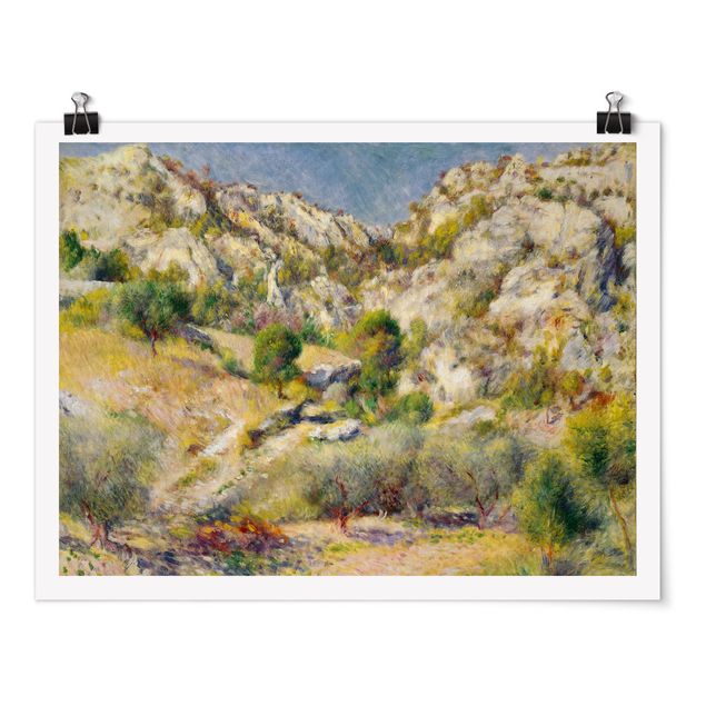 Wandbilder Berge Auguste Renoir - Felsen bei Estaque