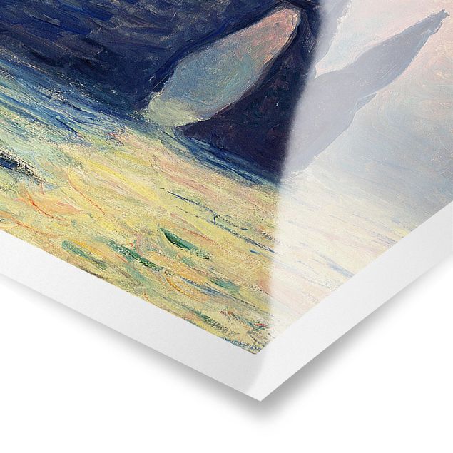 Wandbilder Meer Claude Monet - Felsen Sonnenuntergang