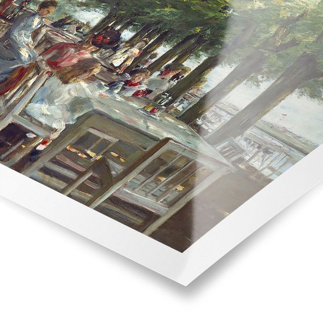 Kunstkopie Poster Max Liebermann - Terrasse des Restaurants Jacob