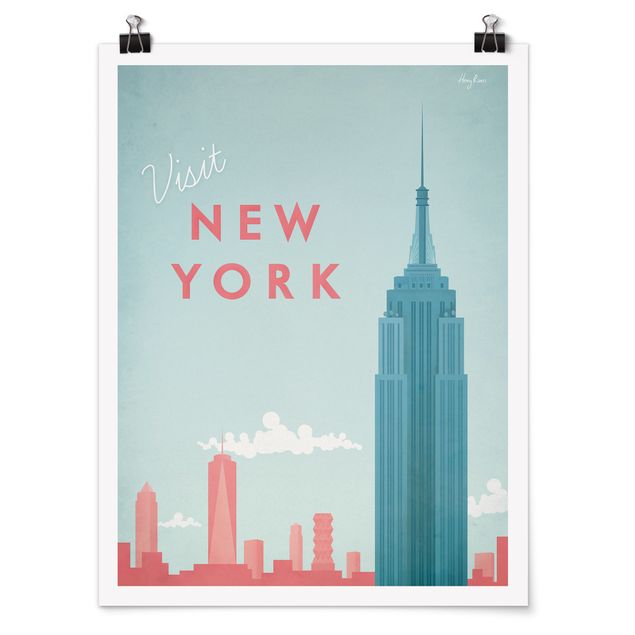Wandbilder Architektur & Skyline Reiseposter - New York