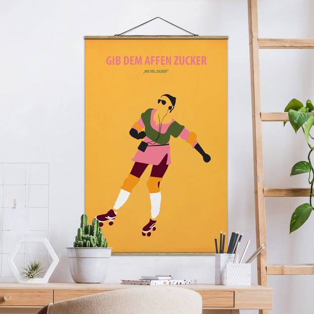Wanddeko Küche Filmposter Gib dem Affen Zucker