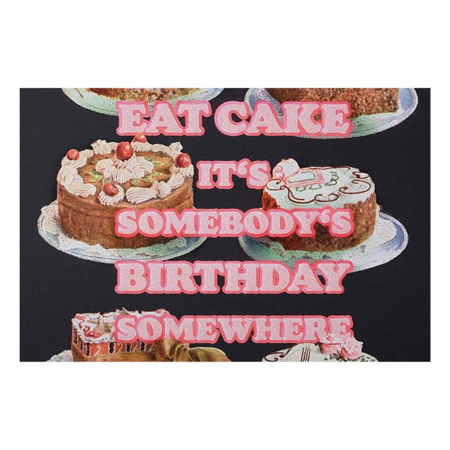 Wandbilder Bunt Eat Cake It's Birthday