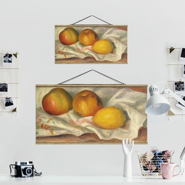 Wandbilder Stillleben Auguste Renoir - Äpfel und Zitrone