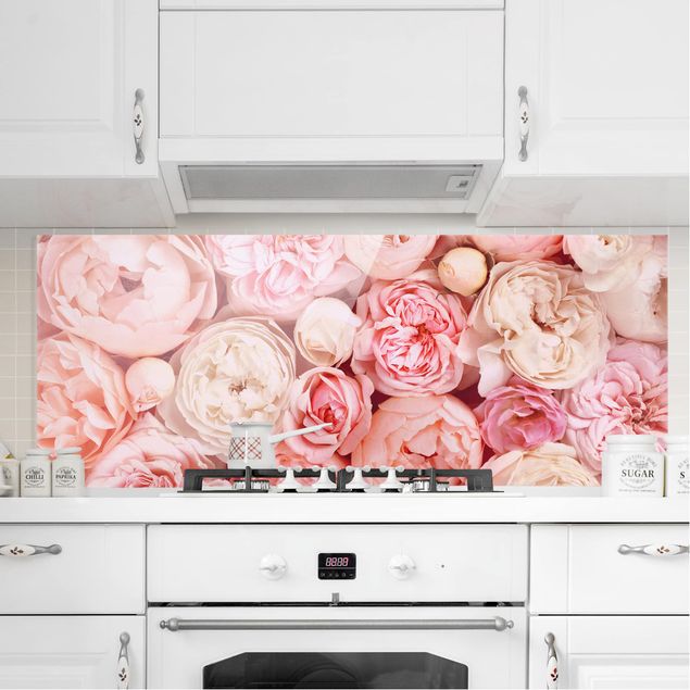 Küche Dekoration Rosen Rosé Koralle Shabby