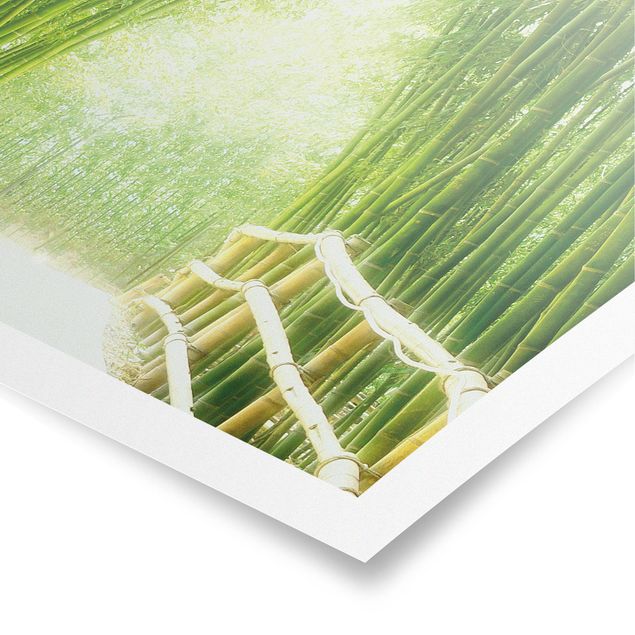 Wandbilder 3D Bamboo Way