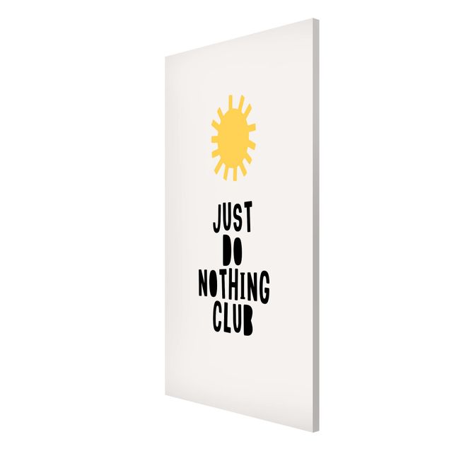 Wandbilder Kunstdrucke Do Nothing Club Gelb