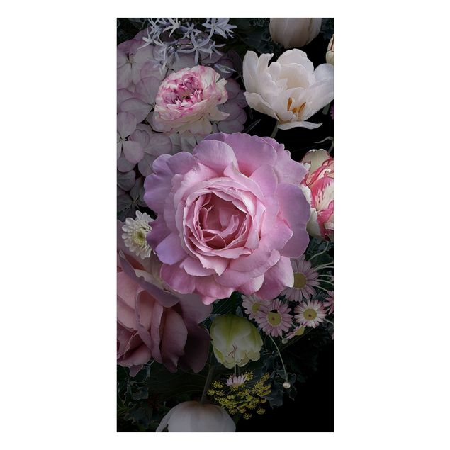 Duschrückwand - Rosentraum Bouquet