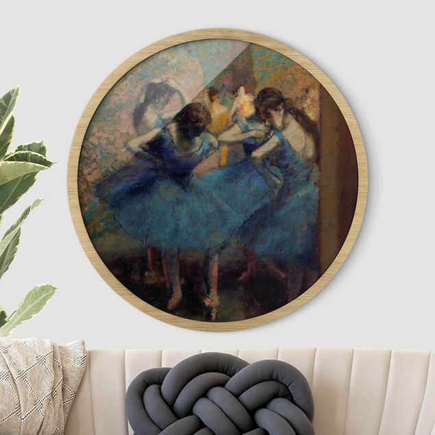 Wandbilder Ballerina Edgar Degas - Blaue Tänzerinnen