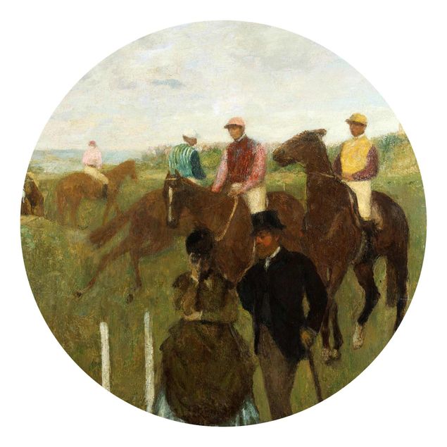 Kunststile Edgar Degas - Jockeys auf Rennbahn