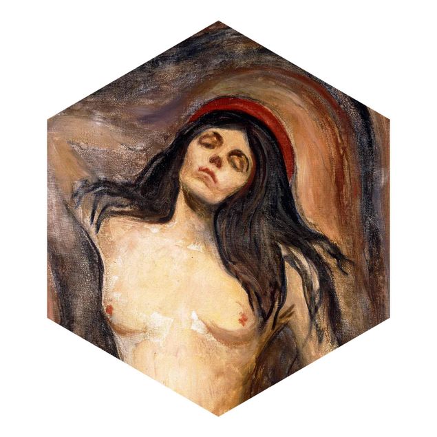 Tapete Hexagon Edvard Munch - Madonna