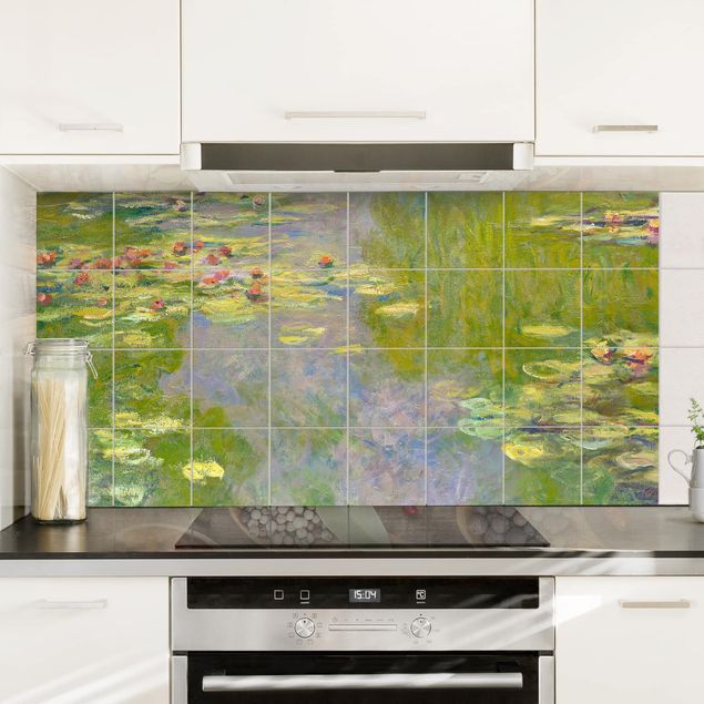 Küche Dekoration Claude Monet - Grüne Seerosen