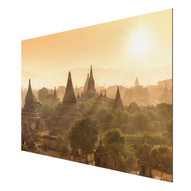 Wandbilder Landschaften Sonnenuntergang über Bagan