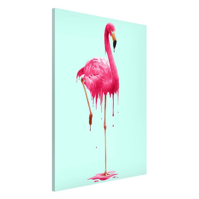 Magnettafeln Tiere Schmelzender Flamingo