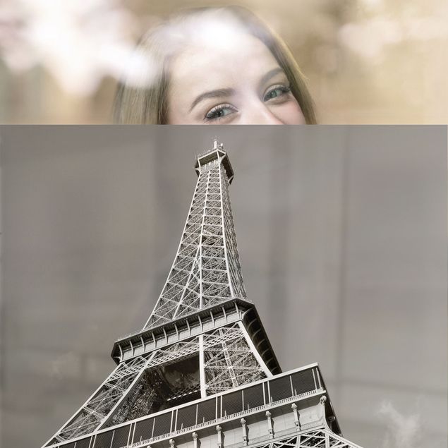 Fensterfolie - Sichtschutz - Eiffelturm - Fensterbilder