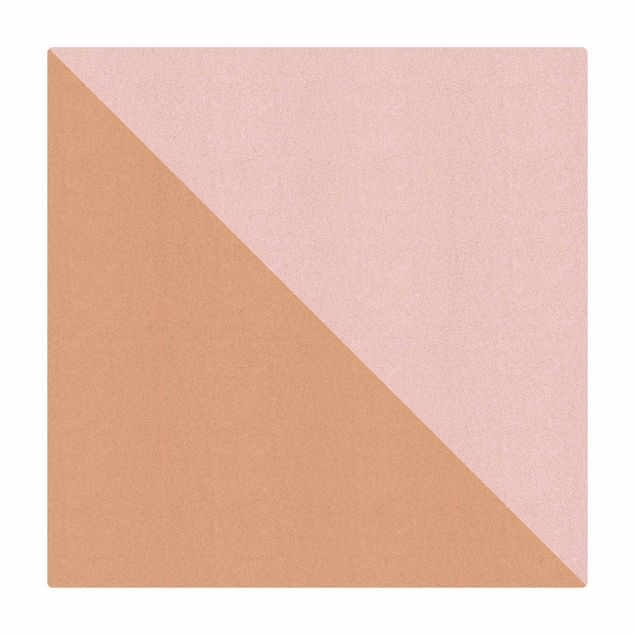 Kork-Teppich - Einfaches Rosanes Dreieck - Quadrat 1:1