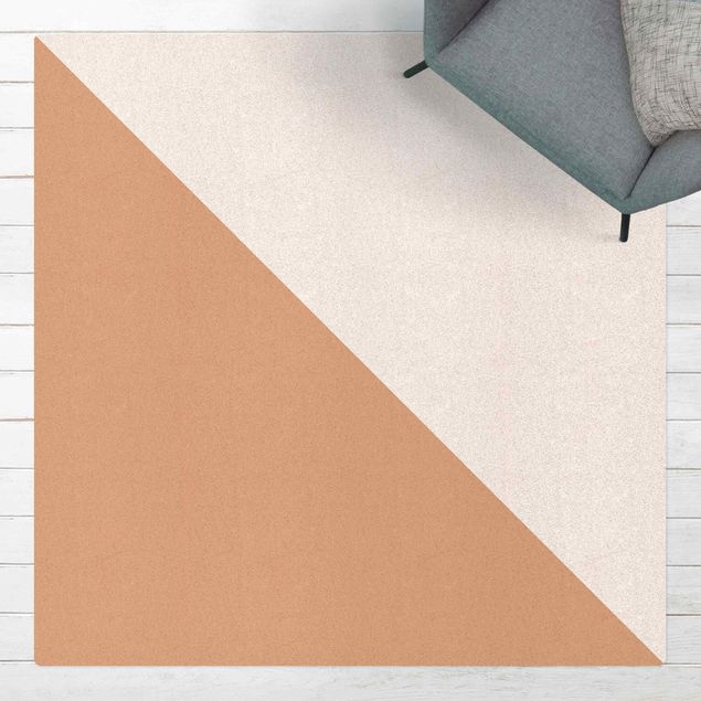 Moderne Teppiche Einfaches Weißes Dreieck