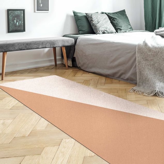 Moderner Teppich Einfaches Weißes Dreieck
