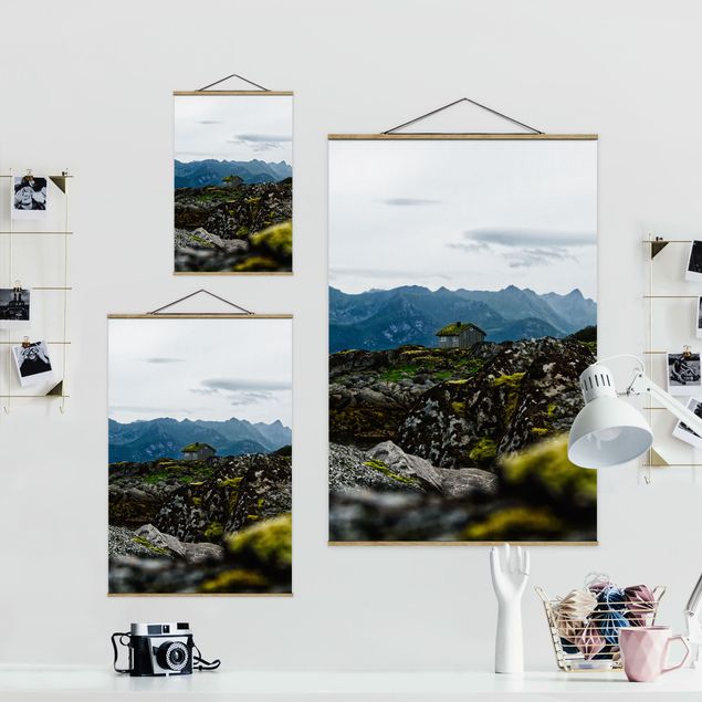 Wandbilder Modern Einsame Hütte in Norwegen