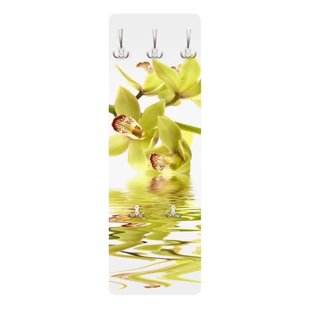 Wandgarderobe mit Motiv Elegant Orchid Waters