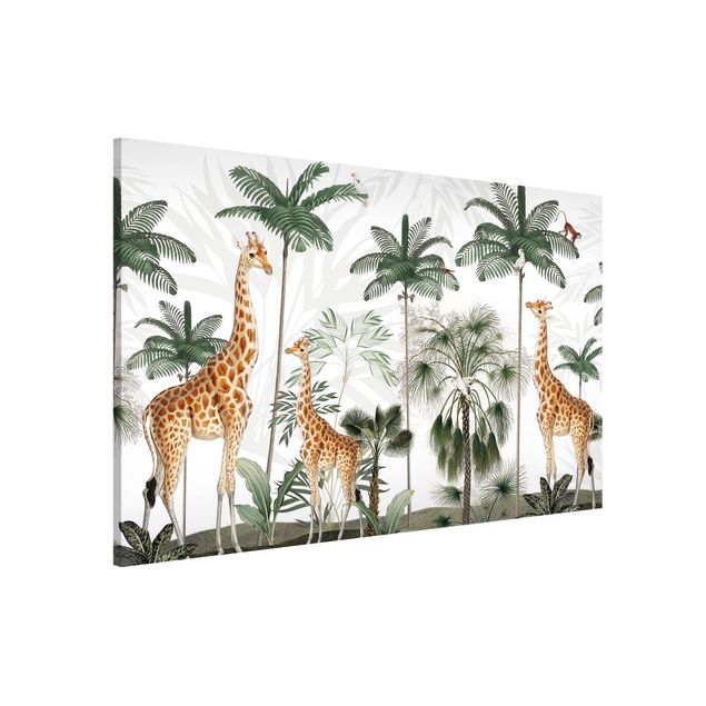 Babyzimmer Deko Eleganz der Giraffen im Dschungel