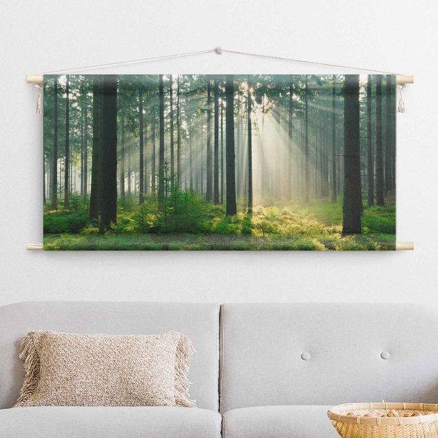Wandbehang Natur Enlightened Forest